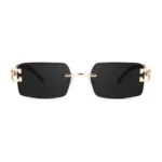 Classic Unisex UV400 Protection Sunglasses (Black) - Image 4