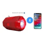 Plastic Rubber Wireless AO105 Bluetooth Speaker (Red) - Image 2