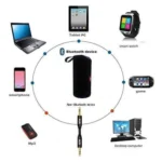 Plastic Rubber Wireless TG111 Bluetooth Speaker (Black) - Image 2