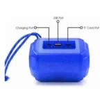Plastic Rubber Wireless A005 Bluetooth Speaker (Blue) - Image 2