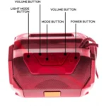 Plastic Rubber Wireless A005 Bluetooth Speaker (Red) - Image 2