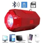 Plastic Rubber Wireless AO105 Bluetooth Speaker (Red) - Image 3