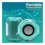 Plastic Rubber Wireless A005 Bluetooth Speaker (Sky Blue) - Image 2