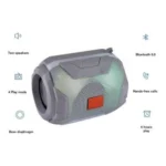Plastic Rubber Wireless A005 Bluetooth Speaker (Grey) - Image 2
