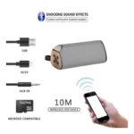 Plastic Rubber Wireless TG111 Bluetooth Speaker (Grey) - Image 3