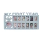 Acrylic Newborn Baby First Year Photo Frame (Multicolor) - Image 4