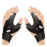 Generic Pack of 2 LED Flashlight Gloves (Black)