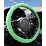 Generic Pack of 2 Universal Soft Silicone Steering Wheel Cover (Green)