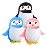 Generic Pack of 3 Wall Mounted Penguin Design Toothpaste Holder (Multicolor) - Image 4