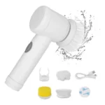 Generic USB Charging 5 in 1 Magic Brush (White)