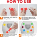 Generic Pack of 2 Toilet Freshner And Cleaner Flower Gel (Multicolor) - Image 2
