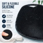 Generic Pack of 2 Silicone Body Scrubber Bath Brush (Black) - Image 4