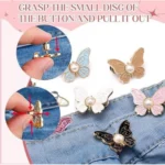Generic Pack of 3 Jeans Clip Butterfly (Multicolor) - Image 2