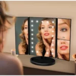 Generic Rechargeable Makeup Vanity Mirror (Silver) - Image 4