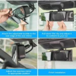 Generic Rear View Mirror (Black) - Image 3