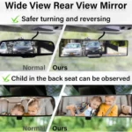 Generic Rear View Mirror (Black) - Image 2