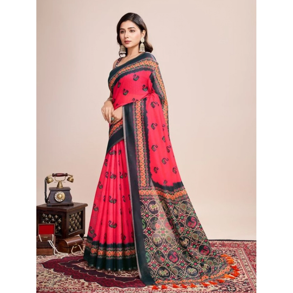 PID-65560-Women-s-Semi-Cotton-Digital-Print-Saree-With-Unstitched-Blouse-5-5-Mtr-Red-2-1000x1000-1.webp Generic Women's Semi Cotton Digital Print Saree With Unstitched Blouse 5.5Mtr (Red) - Image 1