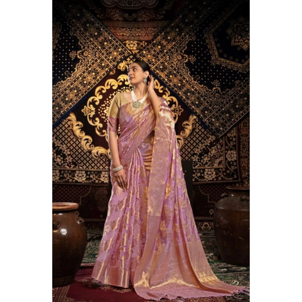 PID-65791-Generic-Women-S-Organza-Woven-Saree-With-Unstitched-Blouse-5-5-Mtr-Pink-2-1000x1000-1.webp Generic Women's Organza Woven Saree With Unstitched Blouse 5.5Mtr (Pink) - Image 1