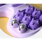 Generic Pack of 2 Portable Double Foot Massage Roller (Purple) - Image 2