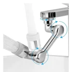 Generic Pack of 2 1080 Degree Rotate Faucet (Silver) - Image 4
