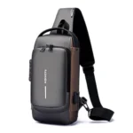 Generic Waterproof Sling Cross Backpack Bag (Black)