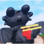 Generic Night Fury Dragon Keychain (Black) - Image 3