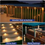 Generic Pack of 3 Stair Deck Solar Light (Black) - Image 3