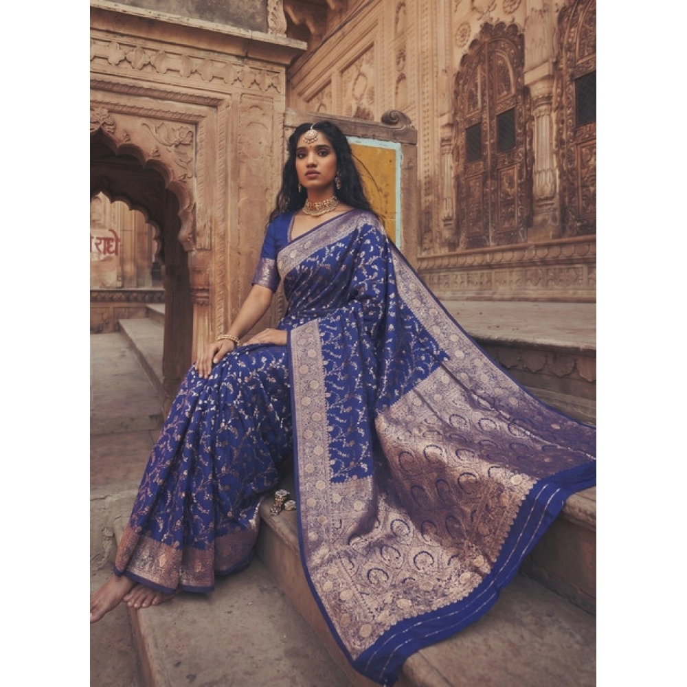 PID-67026-Women-s-Art-Silk-Printed-Saree-With-Unstitched-Blouse-5-5-Mtr-Blue-1-1000x1000-1.webp Generic Women's Art Silk Printed Saree With Unstitched Blouse 5.5Mtr (Navy Blue) - Image 1
