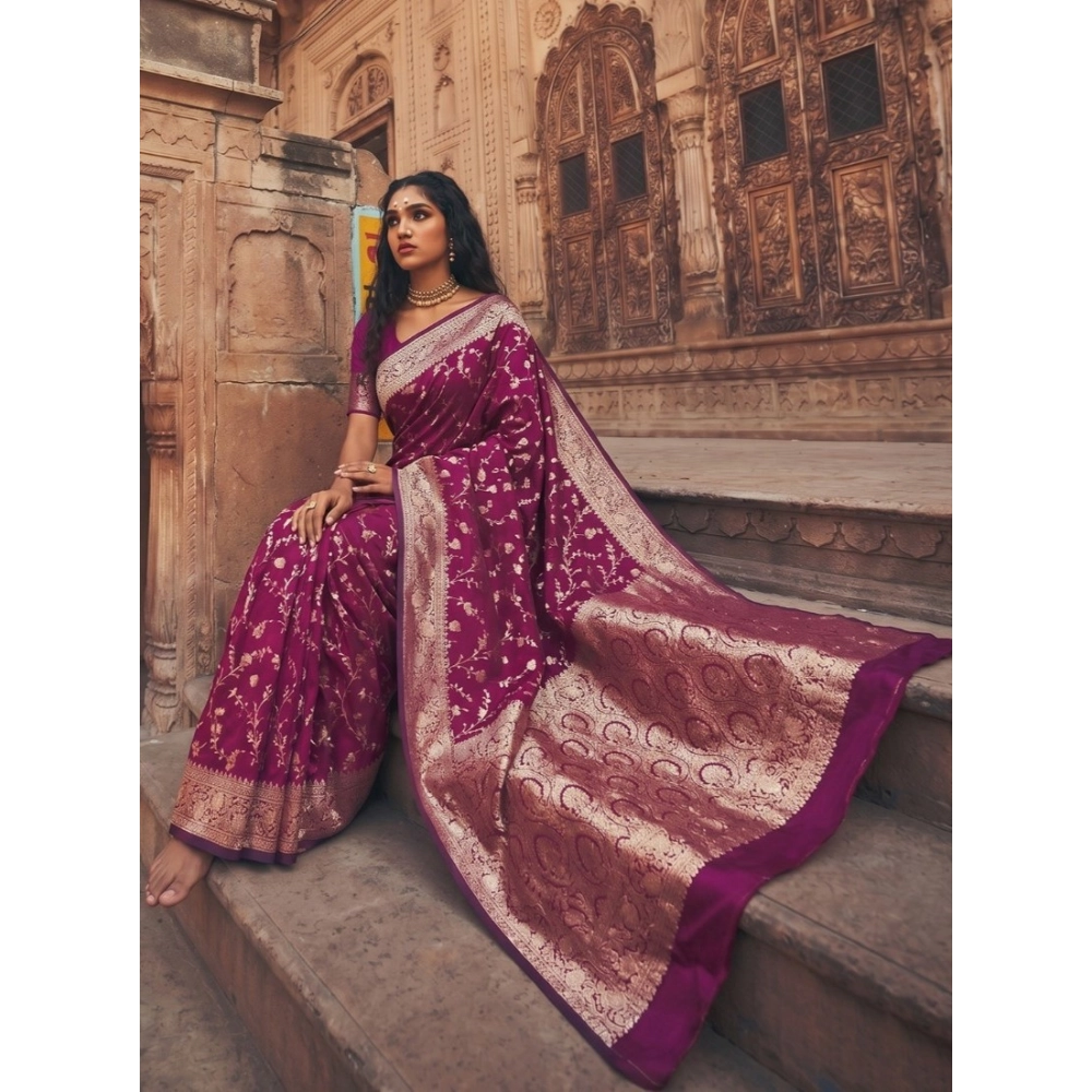 PID-67027-Women-s-Art-Silk-Printed-Saree-With-Unstitched-Blouse-5-5-Mtr-Wine-1-1000x1000-1.webp Generic Women's Art Silk Printed Saree With Unstitched Blouse 5.5Mtr (Wine) - Image 1