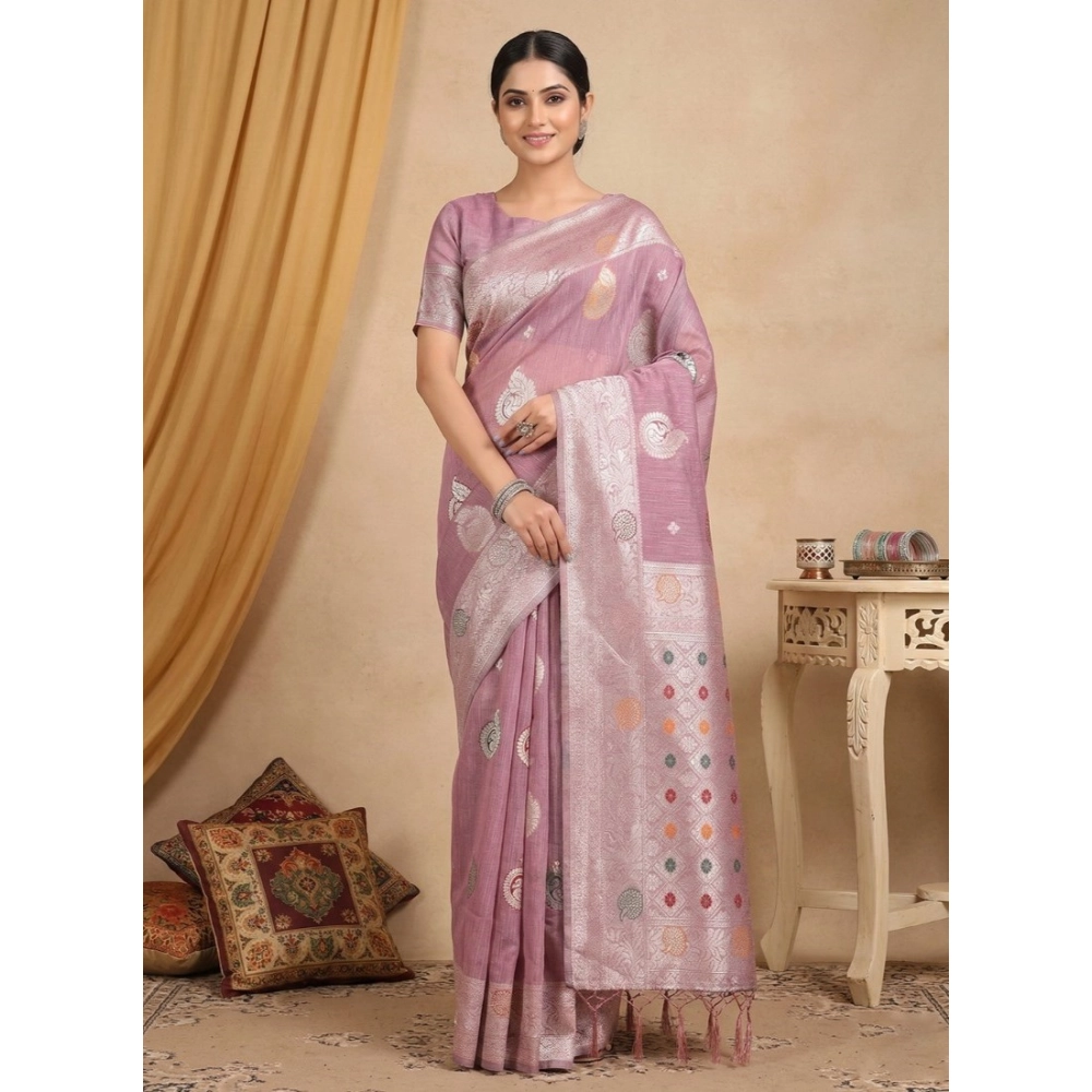 PID-67034-Women-s-Linen-Cotton-Printed-Saree-With-Unstitched-Blouse-5-5-Mtr-Purple-1-1000x1000-1.webp Generic Women's Linen Cotton Printed Saree With Unstitched Blouse 5.5Mtr (Purple) - Image 1
