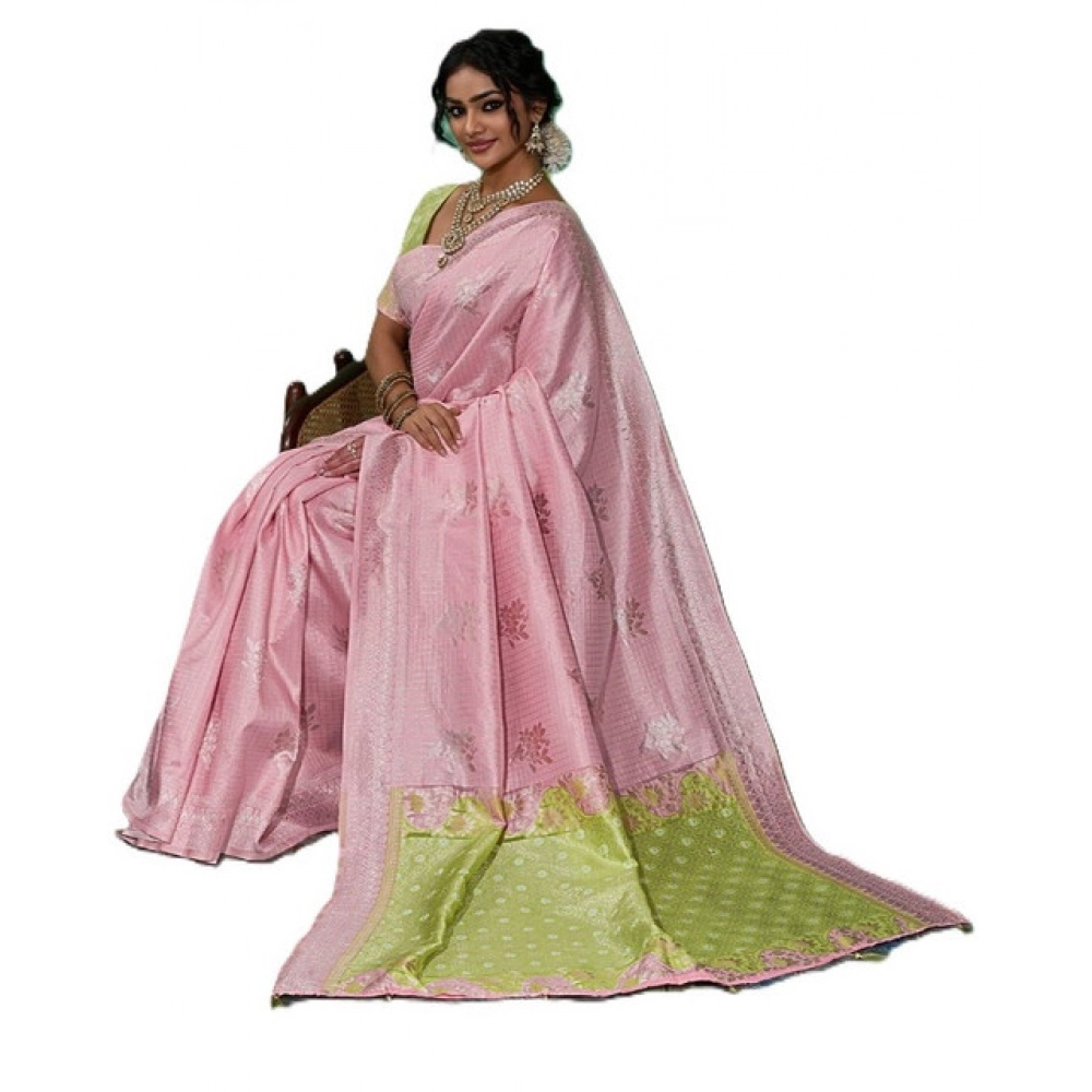 PID-67039-Women-s-Linen-Cotton-Printed-Saree-With-Unstitched-Blouse-5-5-Mtr-Pink-1-1000x1000-1.webp Generic Women's Linen Cotton Printed Saree With Unstitched Blouse 5.5Mtr (Pink) - Image 1