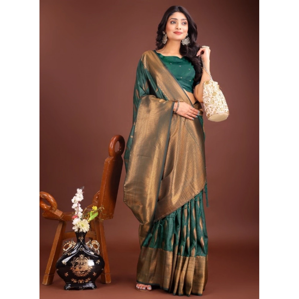 PID-67066-Women-s-Banarasi-Silk-Printed-Saree-With-Unstitched-Blouse-5-5-Mtr-Green-1-1000x1000-1.webp Generic Women's Banarasi Silk Printed Saree With Unstitched Blouse 5.5Mtr (Green) - Image 1