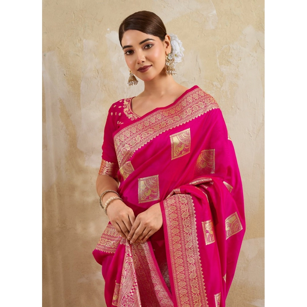 PID-67090-Women-s-Silk-Blend-Printed-Saree-With-Unstitched-Blouse-5-5-Mtr-Magenta-1-1000x1000-1.webp Generic Women's Silk Blend Printed Saree With Unstitched Blouse 5.5Mtr (Magenta) - Image 1