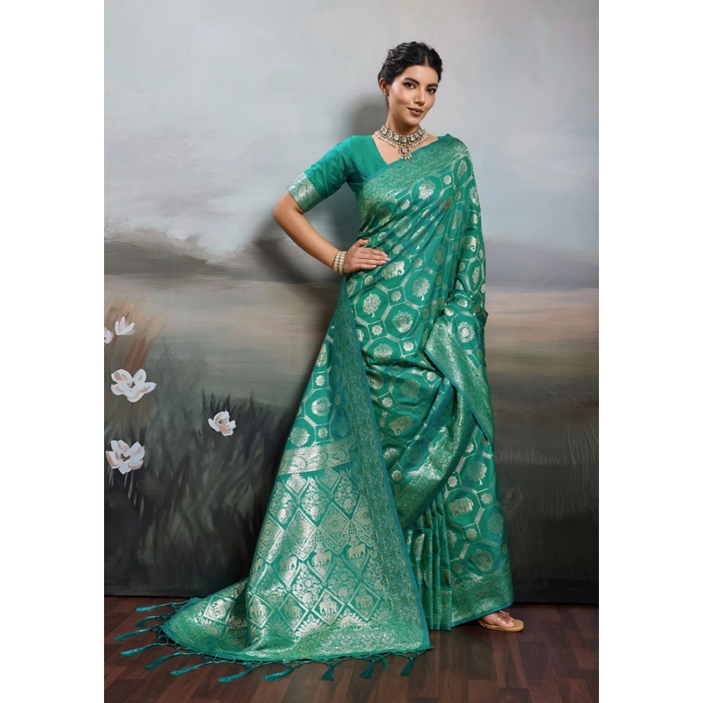 PID-67095-Women-s-Silk-Blend-Printed-Saree-With-Unstitched-Blouse-5-5-Mtr-Rama-Green-1-1000x1000-1.webp Generic Women's Silk Blend Printed Saree With Unstitched Blouse 5.5Mtr (Rama Green) - Image 1