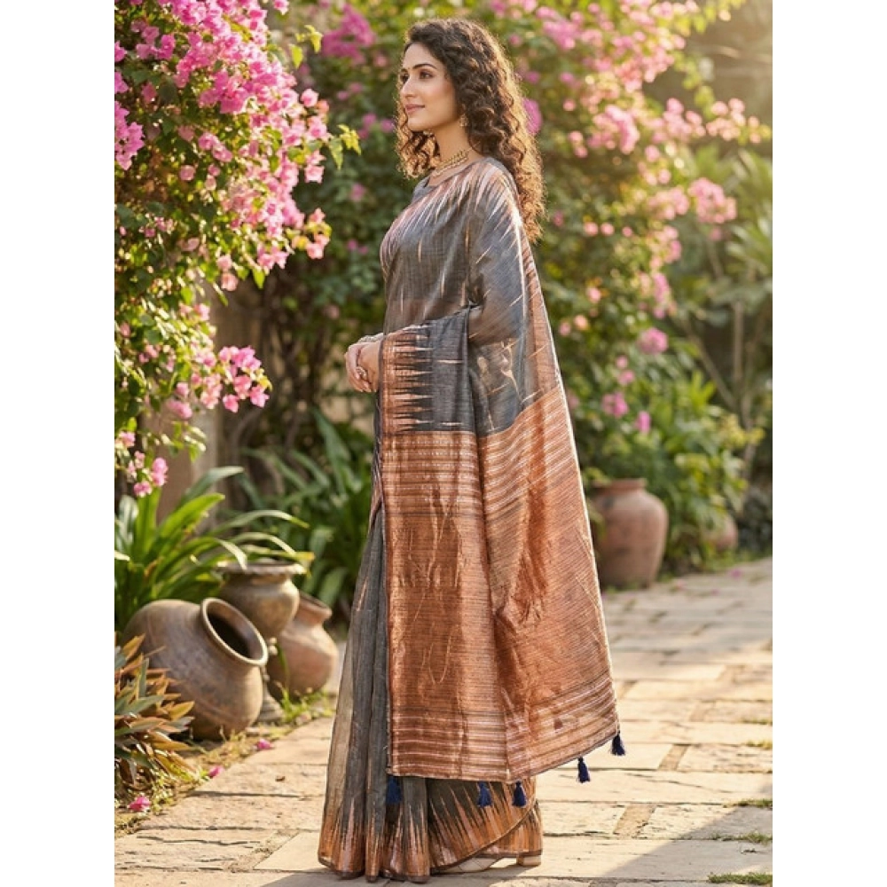 PID-67120-Women-s-Linen-Cotton-Printed-Saree-With-Unstitched-Blouse-5-5-Mtr-Grey-1-1000x1000-1.webp Generic Women's Linen Cotton Printed Saree With Unstitched Blouse 5.5Mtr (Grey) - Image 1