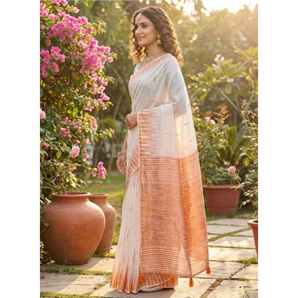PID-67122-Women-s-Linen-Cotton-Printed-Saree-With-Unstitched-Blouse-5-5-Mtr-White-1-1000x1000-1.webp Generic Women's Linen Cotton Printed Saree With Unstitched Blouse 5.5Mtr (White) - Image 1
