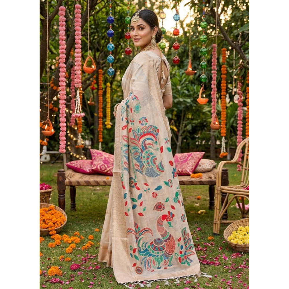 PID-67130-Generic-Women-s-Linen-Cotton-Floral-Embroiderd-Saree-With-Unstitched-Blouse-5-5-Mtr-Cream-1000x1000-1.webp Generic Women's Linen Cotton Floral Embroidered Saree With Unstitched Blouse 5.5Mtr (Cream) - Image 1