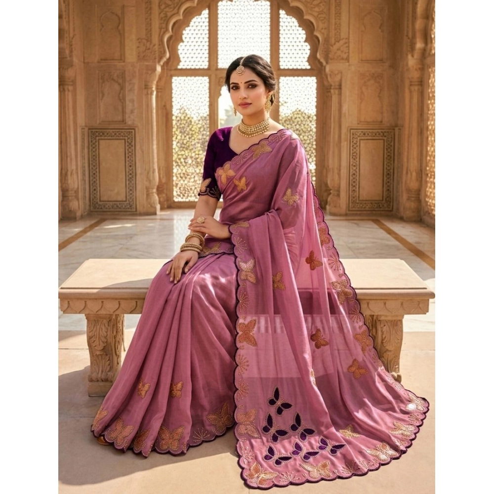 PID-67158-Women-s-Star-Georgette-Embellished-Saree-With-Unstitched-Blouse-5-5-Mtr-Darkpeach-1-1000x1000-1.webp Generic Women's Star Georgette Embellished Saree With Unstitched Blouse 5.5Mtr (Dusty Purple-Blue) - Image 1