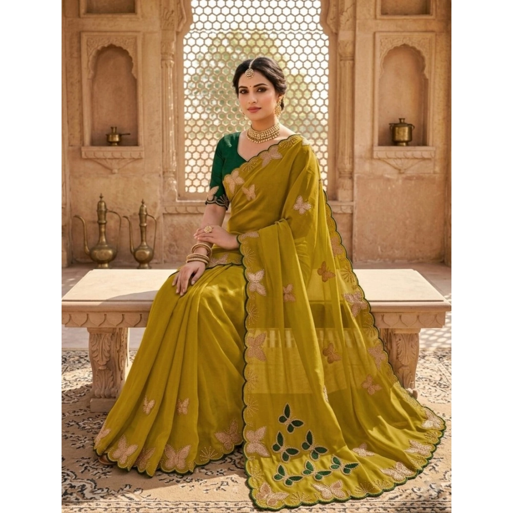 PID-67164-Women-s-Star-Georgette-Embellished-Saree-With-Unstitched-Blouse-5-5-Mtr-Yellowmehandi-1-1000x1000-1.webp Generic Women's Star Georgette Embellished Saree With Unstitched Blouse 5.5Mtr (Mustard) - Image 1