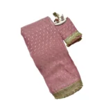Generic Women's Silk Embellished Saree With Unstitched Blouse 5.5Mtr (Pink) - Image 7