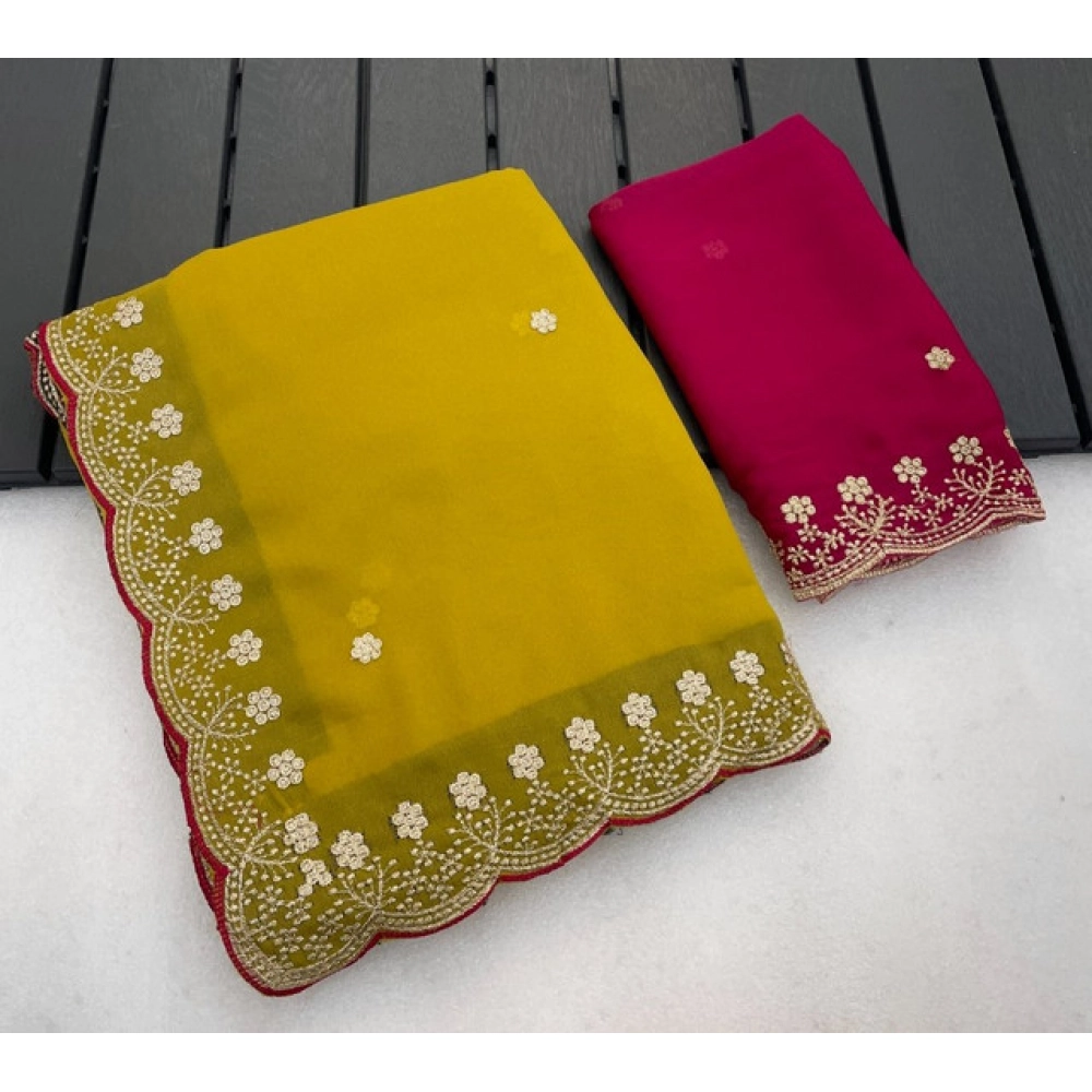 PID-67178-Women-s-Star-Georgette-Embroidered-Saree-With-Unstitched-Blouse-5-5-Mtr-Yellow-1-1000x1000-1.webp Generic Women's Star Georgette Embroidered Saree With Unstitched Blouse 5.5Mtr (Yellow) - Image 1