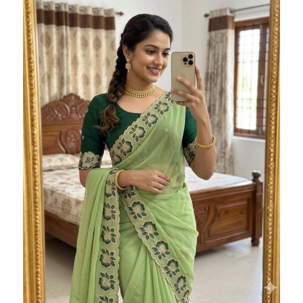 PID-67212-Women-s-Star-Georgette-Embroidered-Saree-With-Unstitched-Blouse-5-5-Mtr-Green-1-1000x1000-1.webp Generic Women's Star Georgette Embroidered Saree With Unstitched Blouse 5.5Mtr (Green) - Image 1