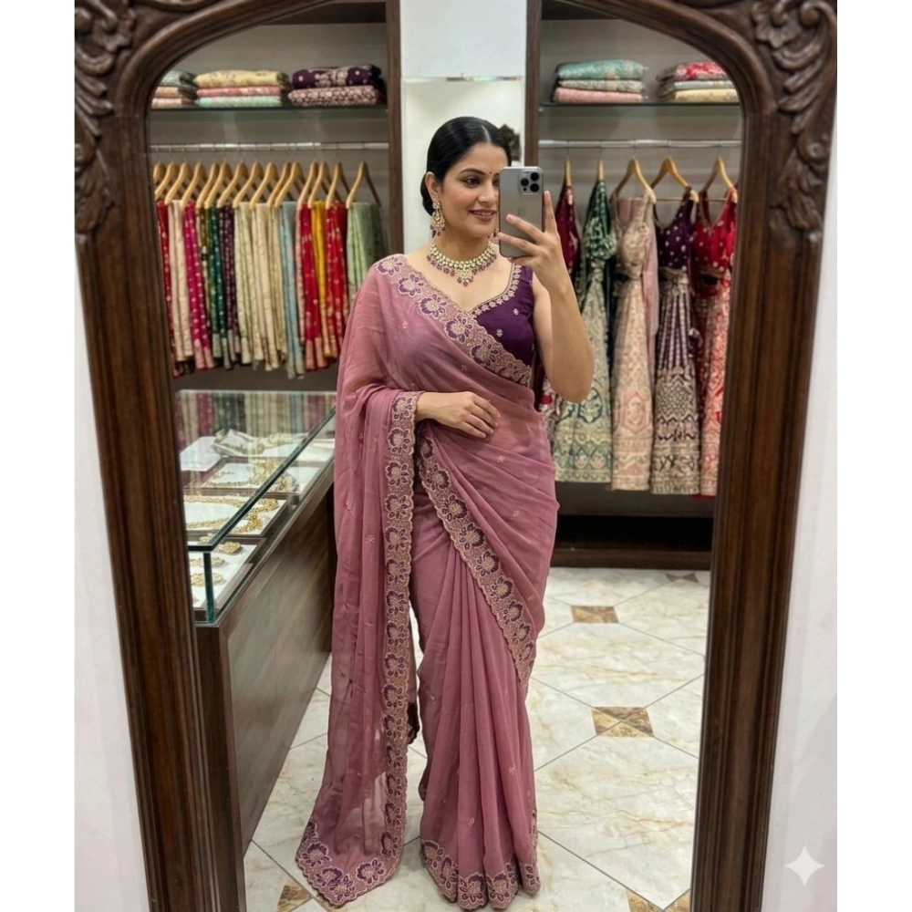 PID-67213-Women-s-Star-Georgette-Embroidered-Saree-With-Unstitched-Blouse-5-5-Mtr-Pink-1-1000x1000-1.webp Generic Women's Star Georgette Embroidered Saree With Unstitched Blouse 5.5Mtr (Pink) - Image 1