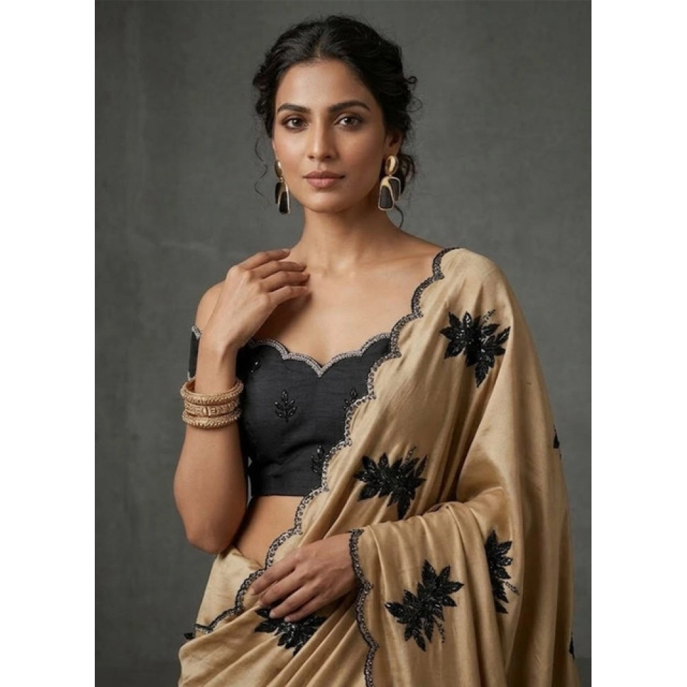 PID-67228-Women-s-Viscose-Silk-Embroidered-Saree-With-Unstitched-Blouse-5-5-Mtr-Gold-1-1000x1000-1.webp Generic Women's Viscose Silk Embroidered Saree With Unstitched Blouse 5.5Mtr (Beige) - Image 1
