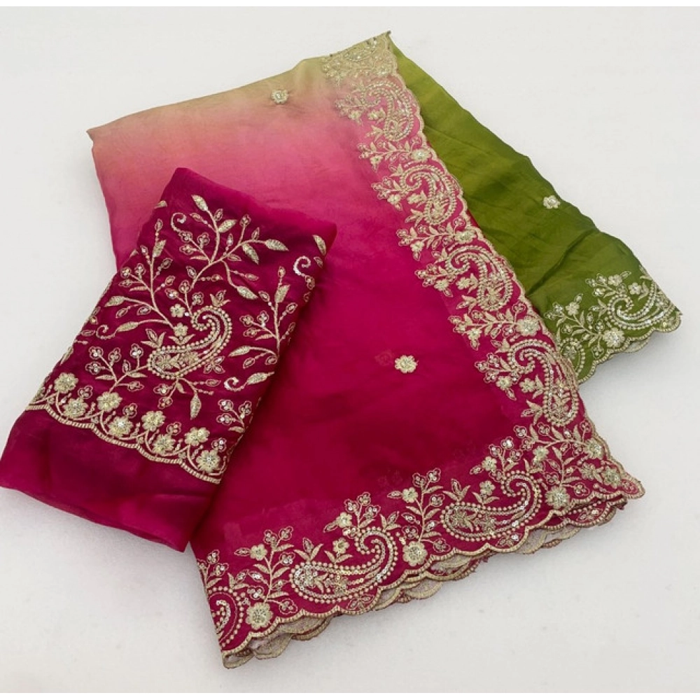 PID-67238-Women-s-Satin-Embellished-Saree-With-Unstitched-Blouse-5-5-Mtr-Pink-1-1000x1000-2.webp Generic Women's Satin Embellished Saree With Unstitched Blouse 5.5Mtr (Multicolor) - Image 1