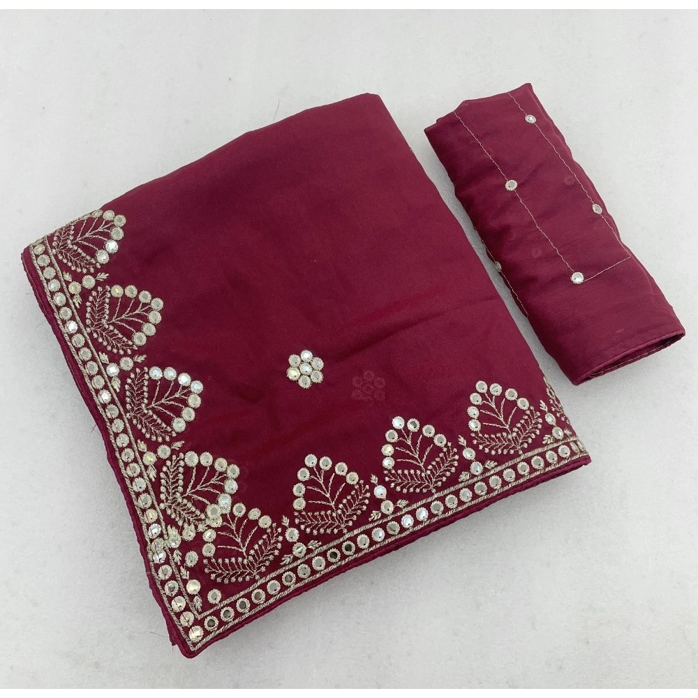 PID-67246-Women-s-Georgette-Embellished-Saree-With-Unstitched-Blouse-5-5-Mtr-Pink-1-1000x1000-1.webp Generic Women's Georgette Embellished Saree With Unstitched Blouse 5.5Mtr (Maroon) - Image 1