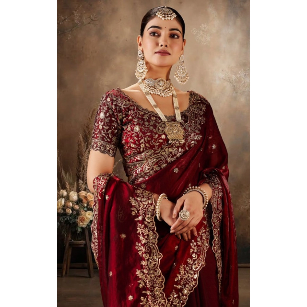 PID-67264-Women-s-Silk-Embroidered-Saree-With-Unstitched-Blouse-5-5-Mtr-Maroon-1-1000x1000-1.webp Generic Women's Silk Embroidered Saree With Unstitched Blouse 5.5Mtr (Maroon) - Image 1